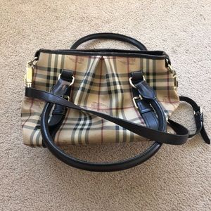 Authentic Burberry leather bag